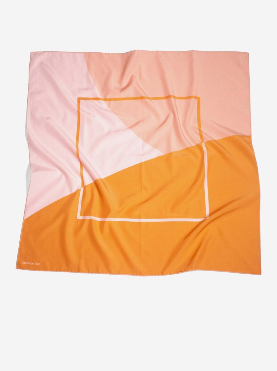 Handkerchief-silk-orange